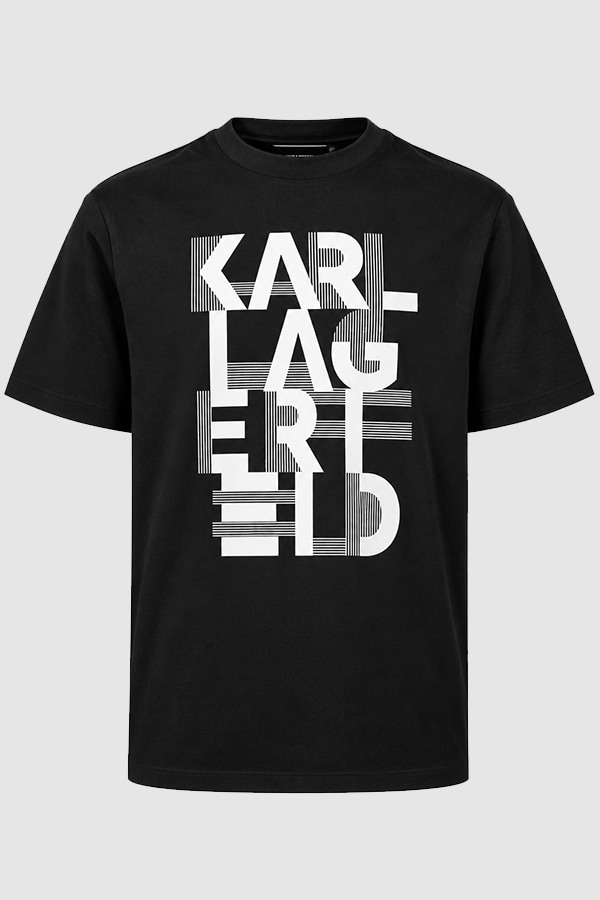 ΜΠΛΟΥΖΑ T-SHIRT KARL LAGERFELD - 990 ΜΑΥΡΟ